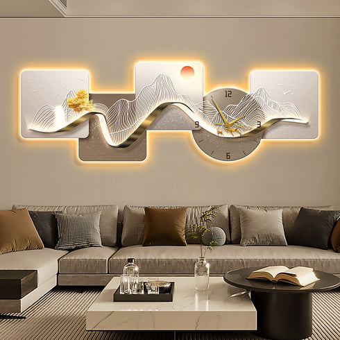 Out Of The Box Crystal Wall clock with LED